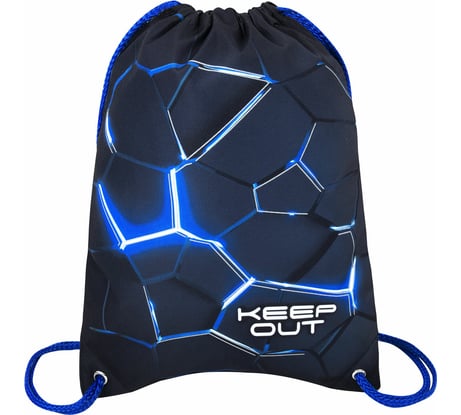 Мешок для обуви BRAUBERG Premium, карман, подкладка, светоотражайка, 43x33 см, Digital lava 272426