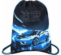 Мешок для обуви BRAUBERG Premium, карман, подкладка, светоотражайка, 43x33 см, Night race 272425