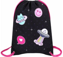 Мешок для обуви BRAUBERG Premium, карман, подкладка, светоотражайка, 43x33 см, Space sweets 272422