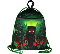 Мешок для обуви BRAUBERG с петлей, светоотражающая полоса, 2 отделения, 46x36 см, Night warrior 272396