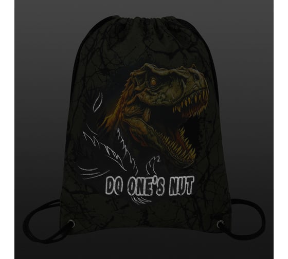 Мешок для обуви BRAUBERG Premium, карман, подкладка, светоотражайка, 43x33 см, Dino attack 272424