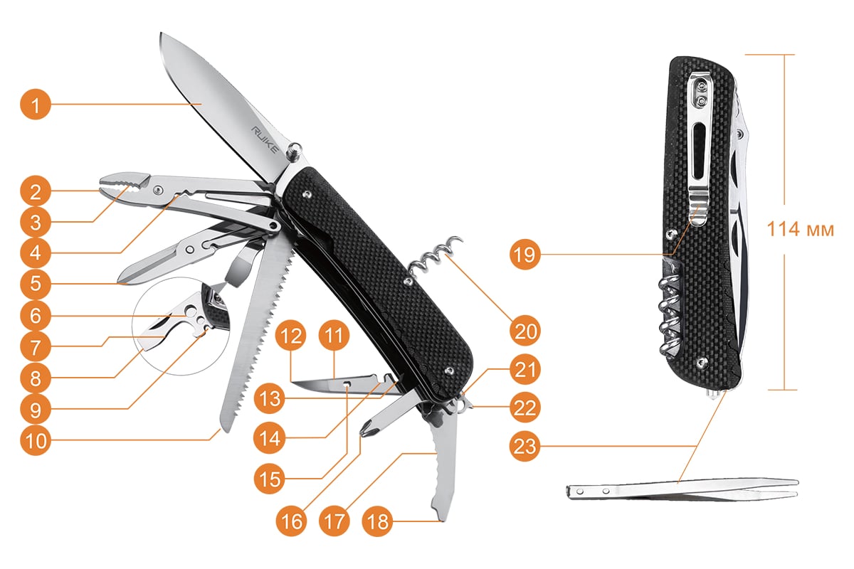 Нож  multi-functional черный LD51-B - выгодная цена, отзывы .