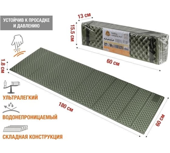 Коврик туристический складной Arizone 28-180600