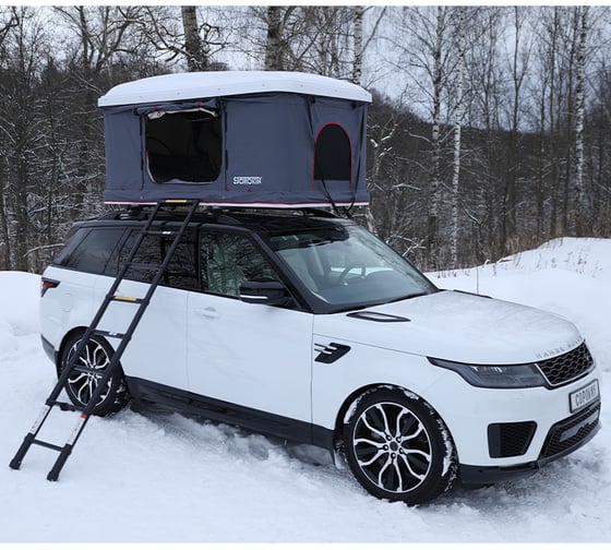 Палатка на крышу автомобиля Сорокин Box top+ белая 33.46