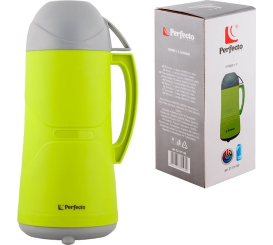 Термос PERFECTO LINEA 1 л, зеленый 27-131100