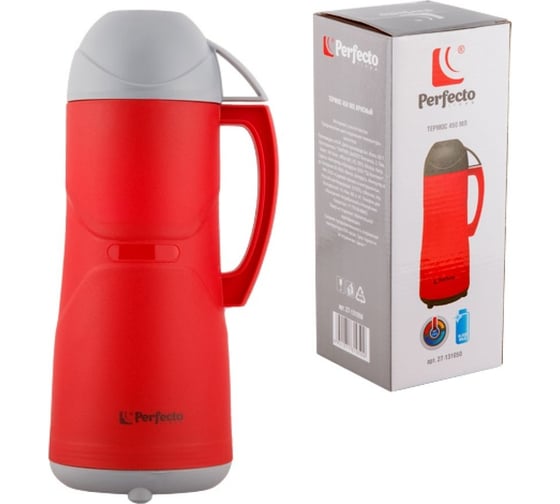 Термос PERFECTO LINEA 450 мл, красный 27-131050
