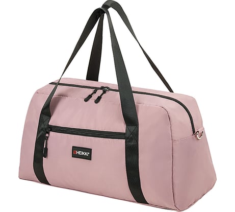 Сумка спортивная HEIKKI Effect ХЕЙКИ, металлическая фурнитура, пыльная роза, 26x48x21 см 272624