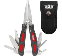 Мультитул BESSEY 7-в-1: ножницы, нож, пила, напильник, PH и SL отвёртки ER-DBST