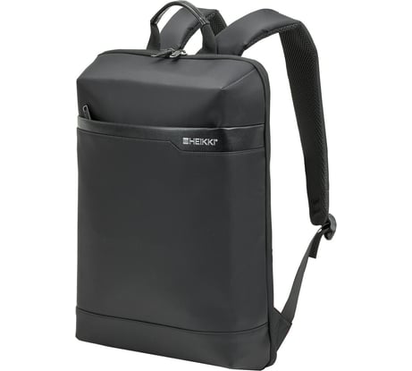 Рюкзак HEIKKI High Tech (ХЕЙКИ) с отделением для ноутбука, черный, 43x28x12 см 272589