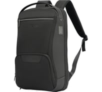 Рюкзак HEIKKI High Tech (ХЕЙКИ) с отделением для ноутбука, Usb-порт, черный, 46x30x10 см 272588