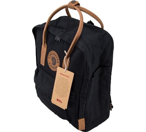 Рюкзак Fjallraven Kanken No. 2, черный, 27х13х38 см, 16 л F23565-550