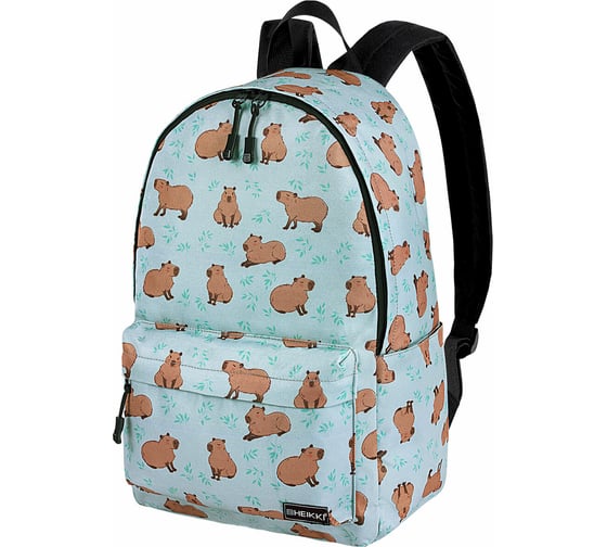 Рюкзак универсальный HEIKKI Positive ХЕЙКИ карман-антивор, Capybara, 42x28x14 см 272548 1