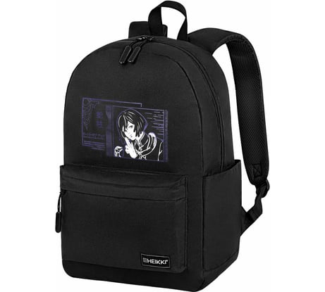 Рюкзак HEIKKI Energetic Mood (ХЕЙКИ) универсальный, эргономичный, Obanai, черный, 43x30x16 см 272536