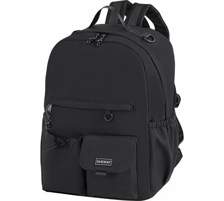 Рюкзак HEIKKI Edition (ХЕЙКИ) универсальный, 6 карманов, черный, 42x30x14 см 272540