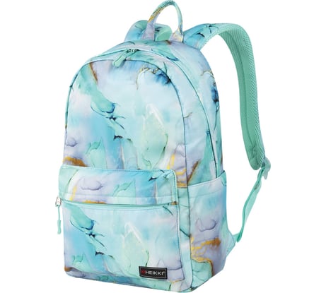 Рюкзак HEIKKI Dream (ХЕЙКИ) универсальный, с карманом для ноутбука, эргономичный, Mint marble, 42x26x14 см 272526