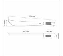 Мачете TRAMONTINA 42.5 см 26623/017-TR