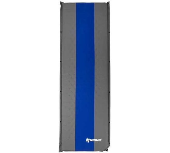 Коврик самонадувной Nisus 190x65x5 см, серый/голубой (N-005-GB) 00000361684