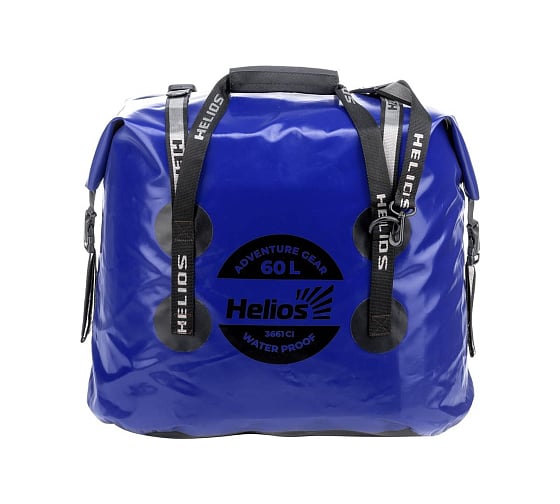 Гермосумка Helios 60 л, ПВХ, синий/черный (HS-GS-60-BB) 00000330834