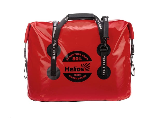 Гермосумка Helios 80 л, ПВХ, красный/черный (HS-GS-80-RB) 00000331020