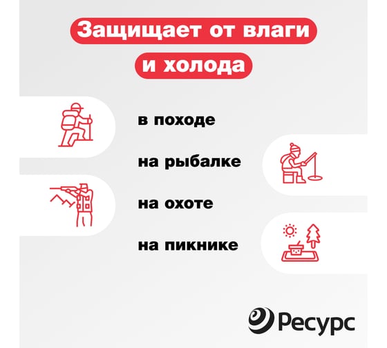 Сиденье туристическое Ресурс 10 мм, 230x350 мм, с карабином, темно-зеленое 22691