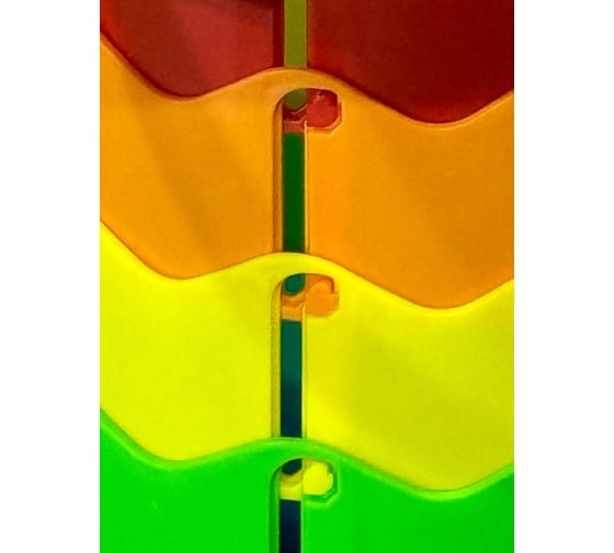 Табурет складной пластиковый SevenBerg цветной stool color