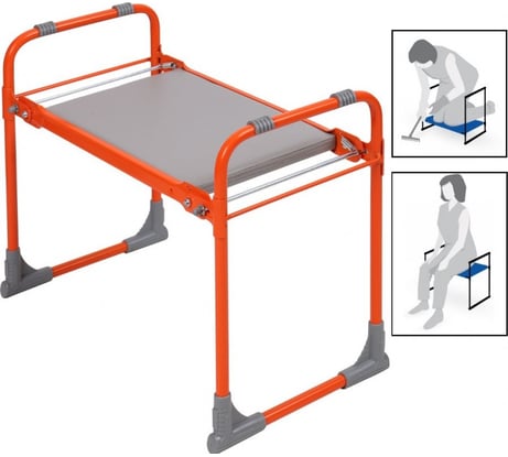 Садовая складная скамейка НИКА СК оранжевая 00-00014619