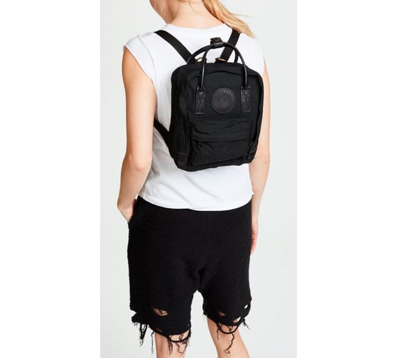 Рюкзак Fjallraven Kanken №2 Mini Black Edition, черный, 20х13х29 см, 7 л F24261-550
