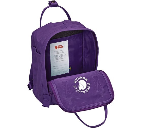 Рюкзак Fjallraven Re-Kanken Mini, фиолетовый, 20х13х29 см, 7 л F23549-463