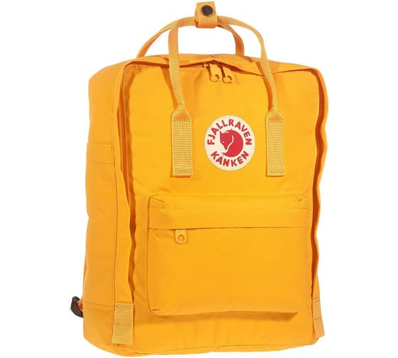 Рюкзак Fjallraven Kanken ярко-желтый, 27х13х38 см, 16 л F23510-141