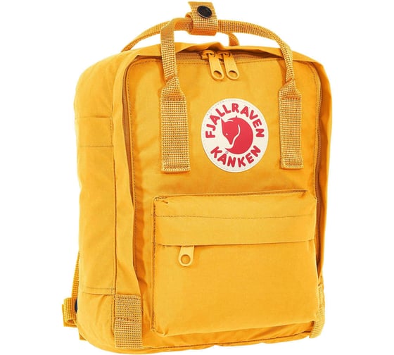 Рюкзак Fjallraven Kanken Mini ярко-желтый, 20х13х29 см, 7 л F23561-141