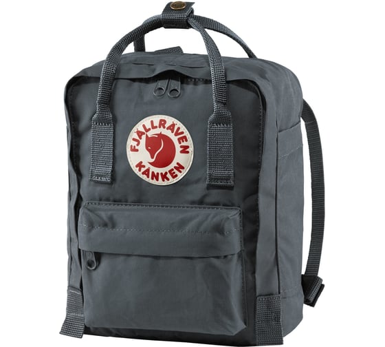 Рюкзак Fjallraven Kanken Mini серый, 20х13х29 см, 7 л F23561-42