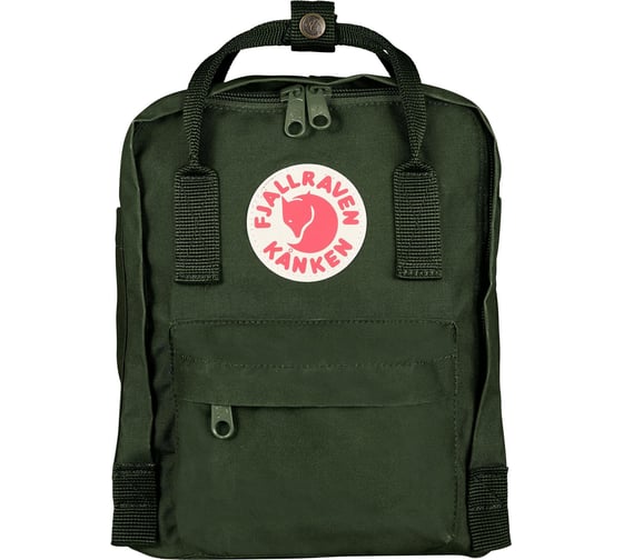 Рюкзак Fjallraven Kanken Mini темно-зеленый, 20х13х29 см, 7 л F23561-660