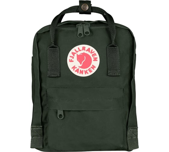 Рюкзак Fjallraven Kanken Mini темно-зеленый, 20х13х29 см, 7 л F23561-662