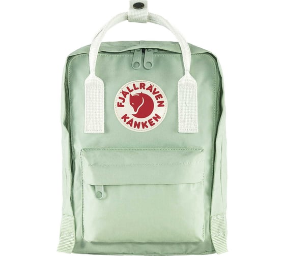 Рюкзак Fjallraven Kanken Mini мятный/белый, 20х13х29 см, 7 л F23561-600-106 1