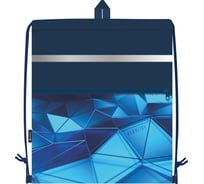 Сумка для сменной обуви LAMARK Geometry, 41x48 см, на шнурке, карман на молнии, светоотражающая лента, ручка-петля SB0011-07