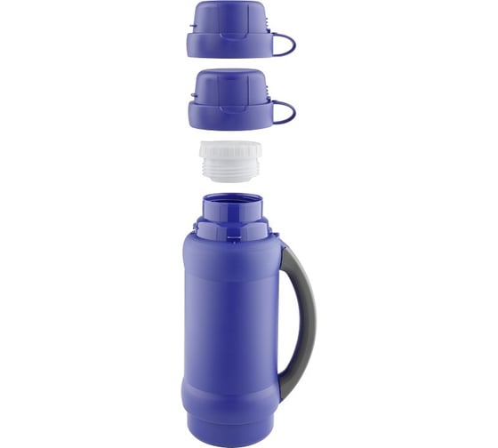 Термос THERMOS 34 серия 1 литр, стеклянная колба, синий 923714-b
