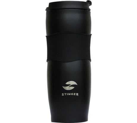 Термокружка Stinger 0.4 литра, черная HY-VF680-B