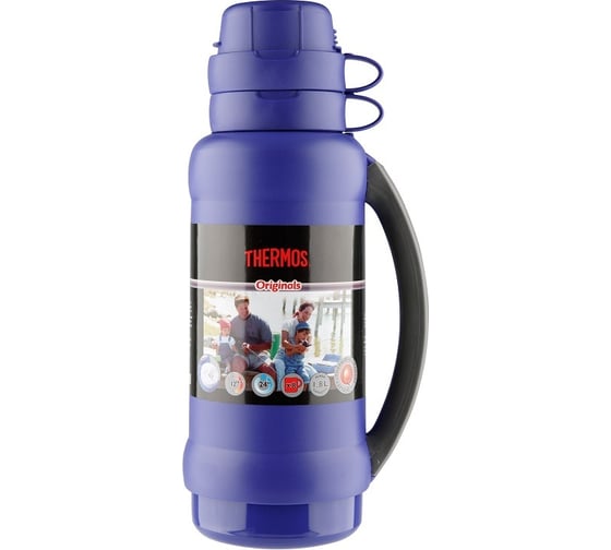 Термос THERMOS 34 серия 1.8 литра, стеклянная колба, синий 923721-b