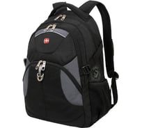 Рюкзак WENGER 15”, чёрный/серый, полиэстер, 34х17х47 см, 32 л 3259204410