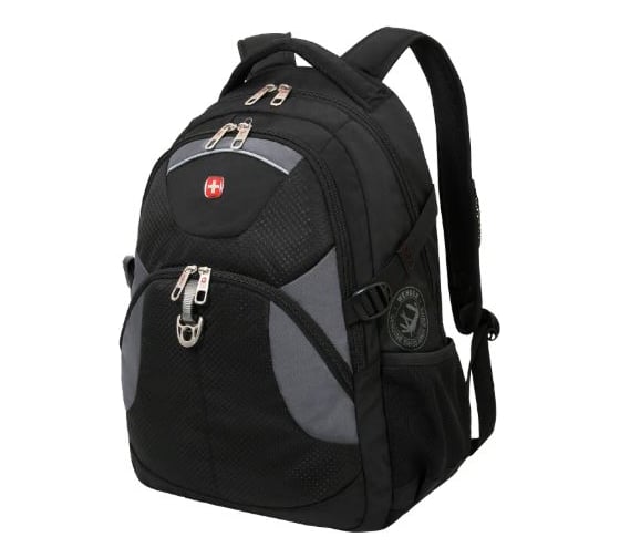 Рюкзак WENGER 15”, чёрный/серый, полиэстер, 34х17х47 см, 32 л 3259204410 1
