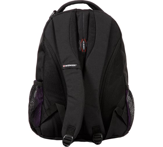 Рюкзак WENGER чёрный/фиолетовый/серебристый, 600D, 32х15х45 см, 22 л 13852915