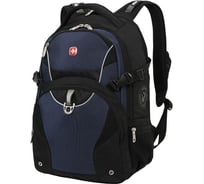 Рюкзак WENGER 15, чёрный/синий, 2 отделения, 36х19х47 см, 32 л 3263203410