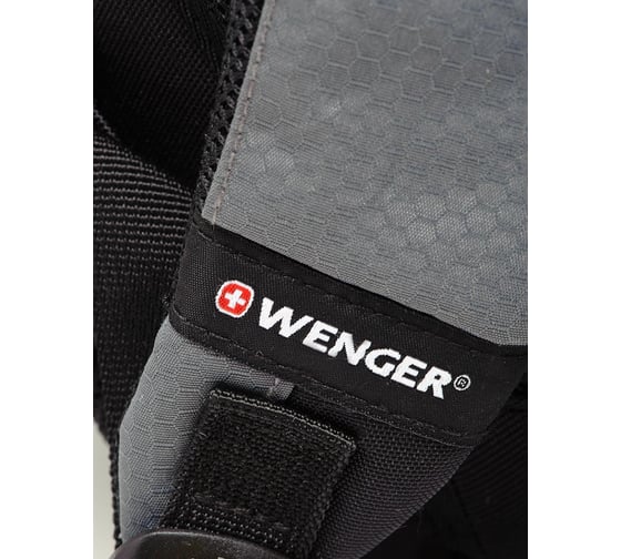 Рюкзак WENGER 13, черный/серый, полиэстер, 32х15х46 см, 22 л 16062415