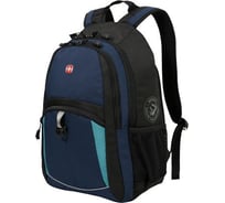 Рюкзак WENGER 15 синий/черный/бирюзовый, полиэстер, 22 л 3191203408