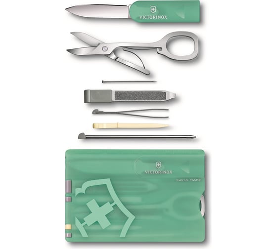 Швейцарская карточка Victorinox SwissCard Classic Fresh Energy бирюзовая 0.7145.T