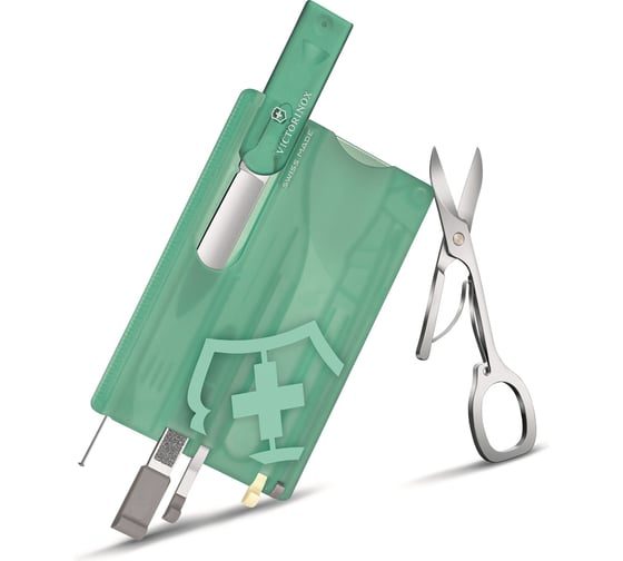 Швейцарская карточка Victorinox SwissCard Classic Fresh Energy бирюзовая 0.7145.T