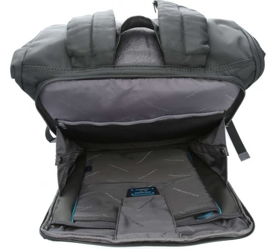 Рюкзак Piquadro Brief CA4533BR/N черный, натуральная кожа/ткань CA4533BR/N