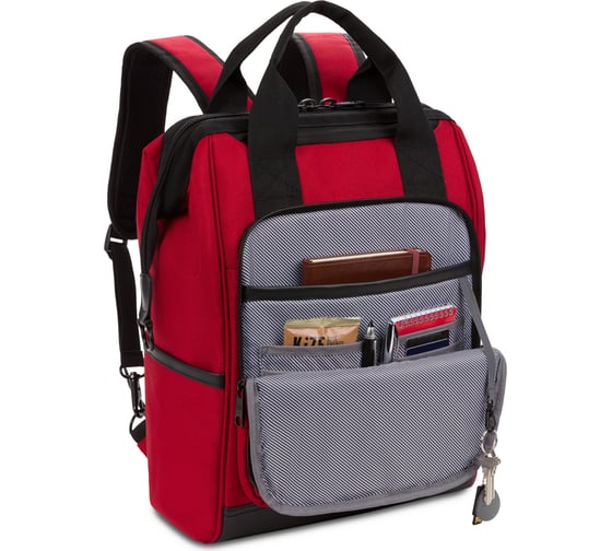 Рюкзак Swissgear 16,5, красный/черный, 29x17x41 см, 20 л 3577112405