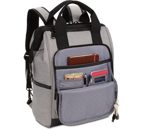 Рюкзак Swissgear 16,5, серый/черный, 29x17x41 см, 20 л 3577424405