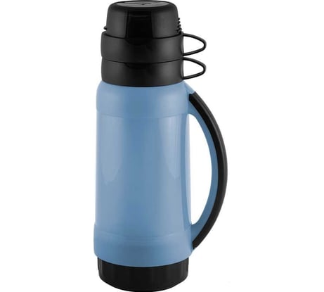 Термос в пластиковом корпусе со стеклянной колбой Mallony PRATICO 1.0 л, 2 чашки 005504